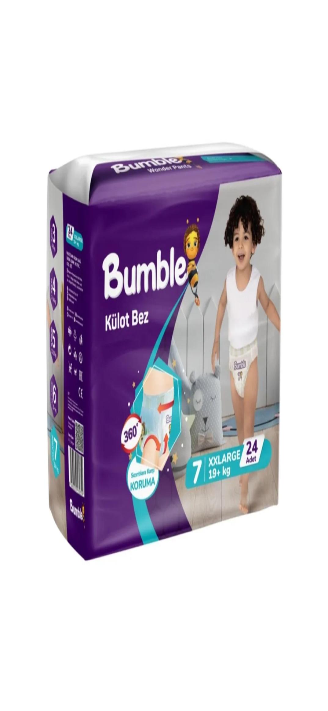 Bumble Baby Pants 7 (19kg) 24pcs