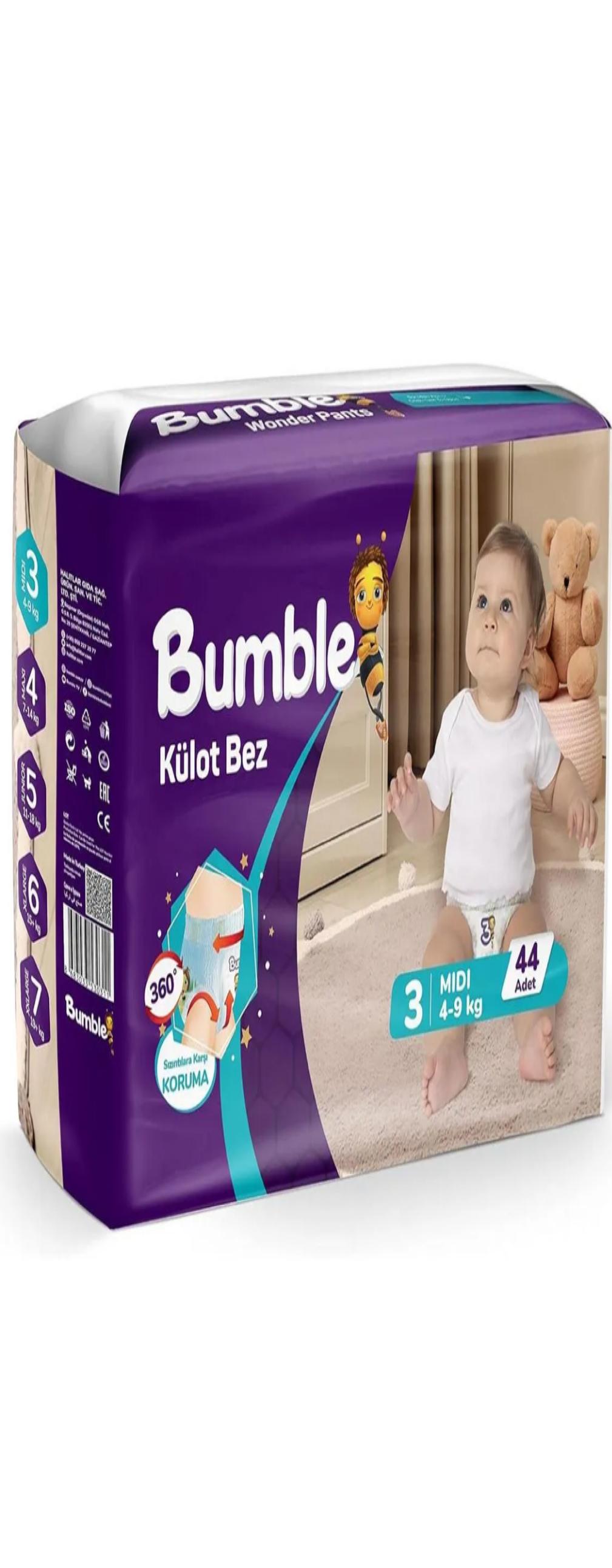 Bumble Baby Pants 3 (4,9kg) 44pcs