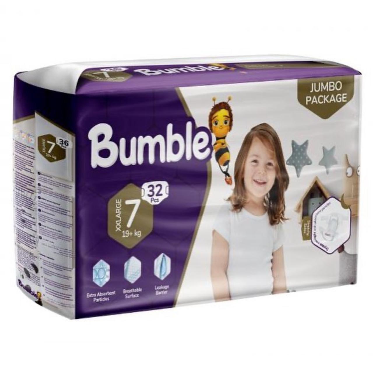 Bumble JUMBO 7 (19 kg) 32's Baby Diapers