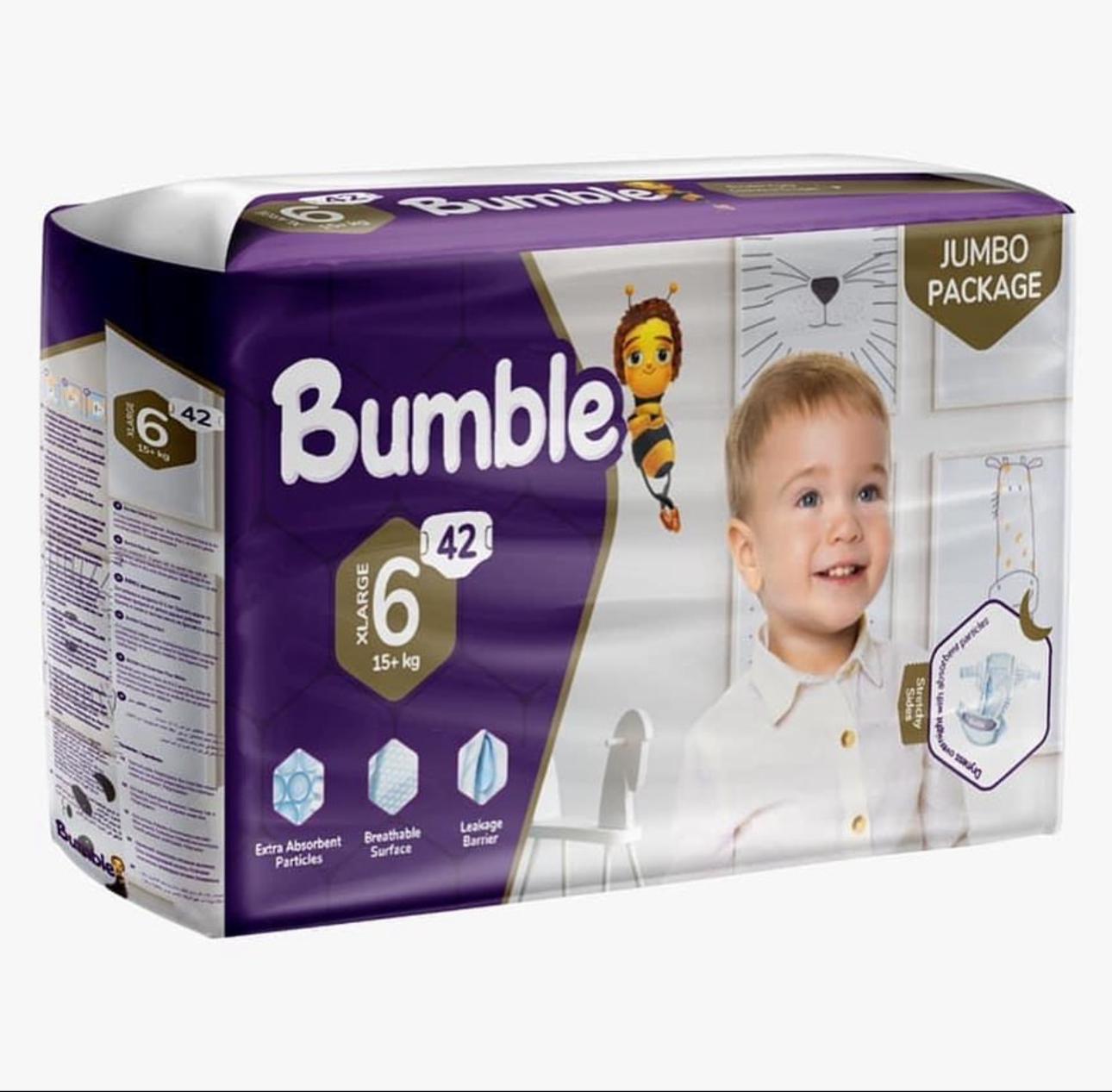 Bumble JUMBO 6 (15kg) 42's Baby Diapers