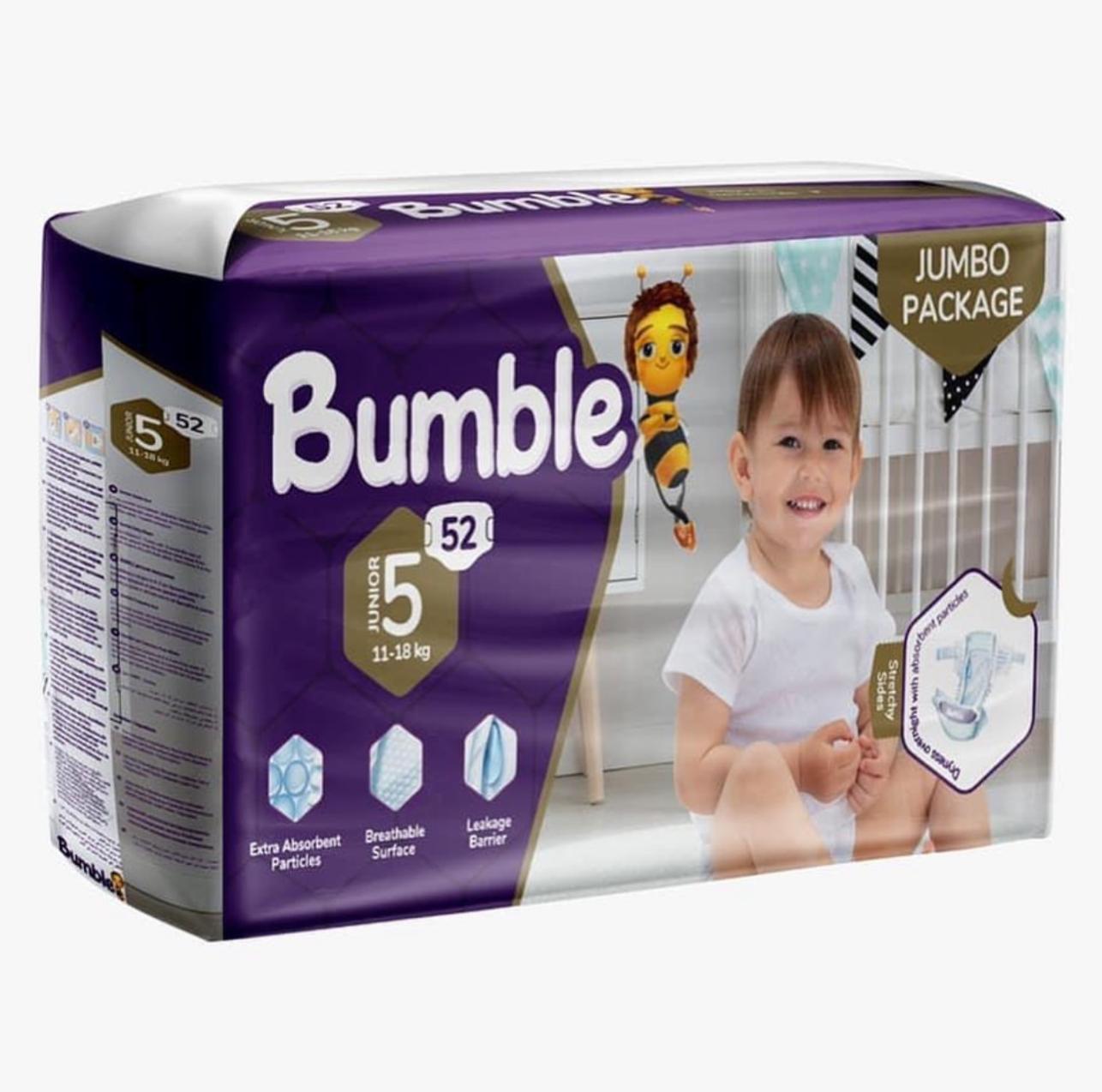 Bumble JUMBO 5 (111,8kg) 52's Baby Diapers