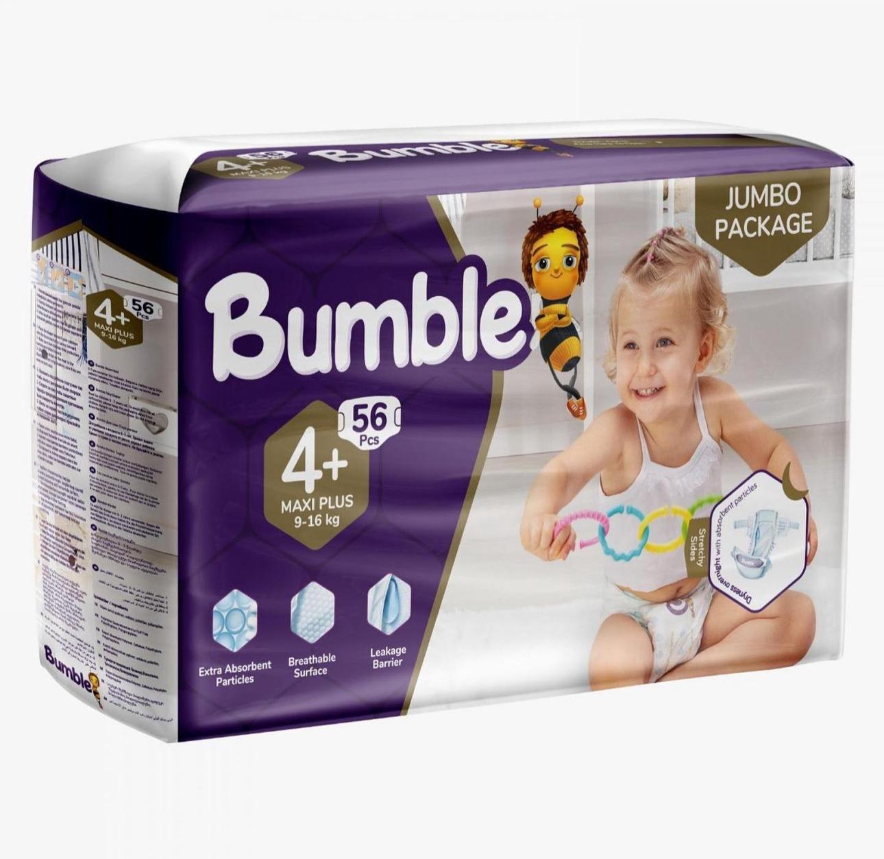 Bumble JUMBO 4 (9,18kg) 56's Baby Diapers