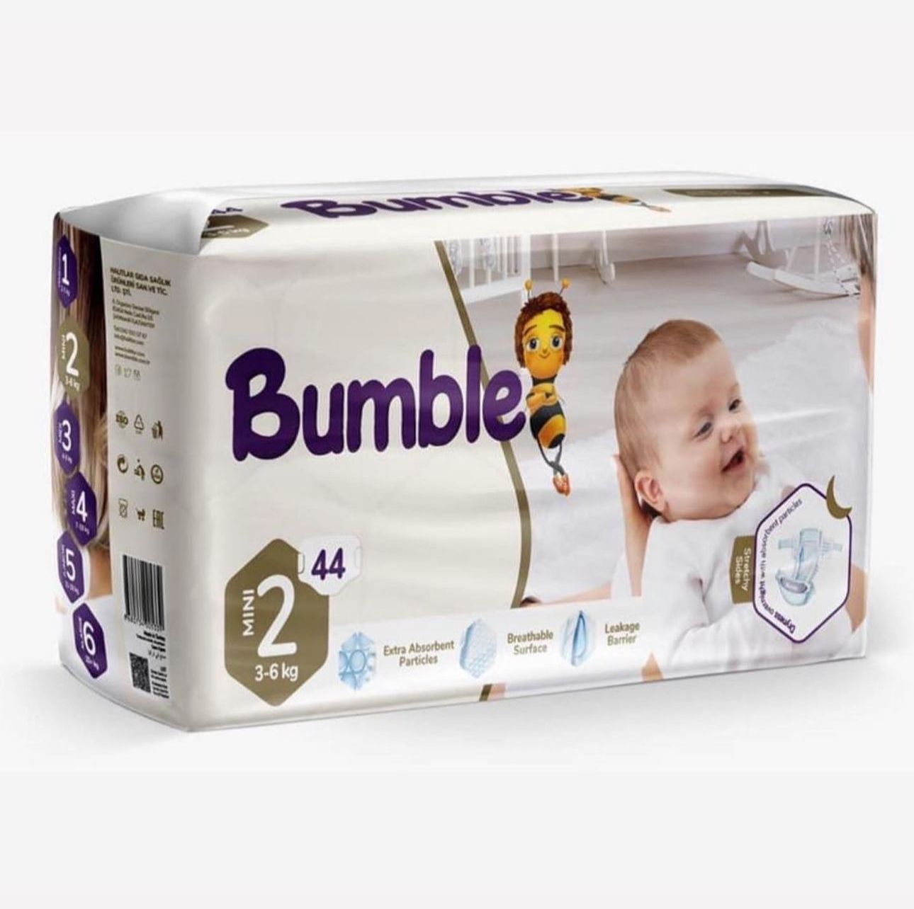 Bumble TWIN.2 (3,6kg) 44's Baby Diapers